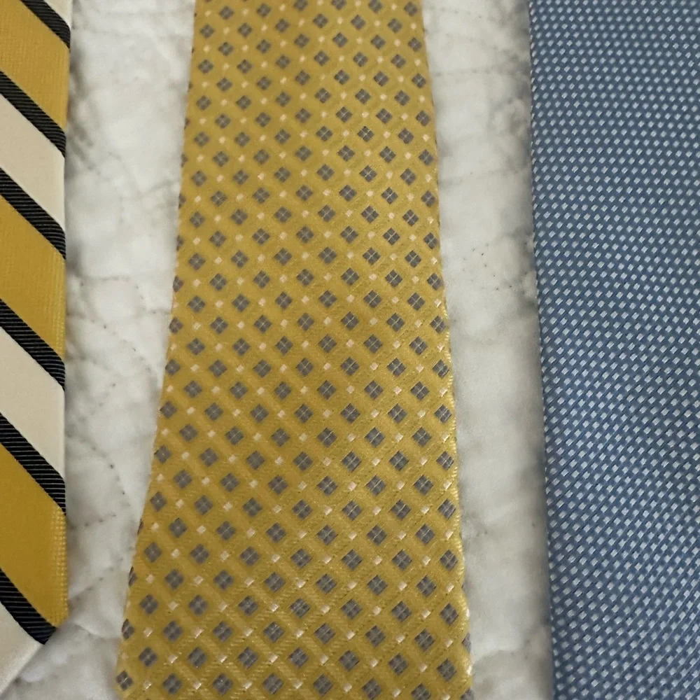 Lord & Taylor Yellow and Blue Boys Tie Collection 6-12